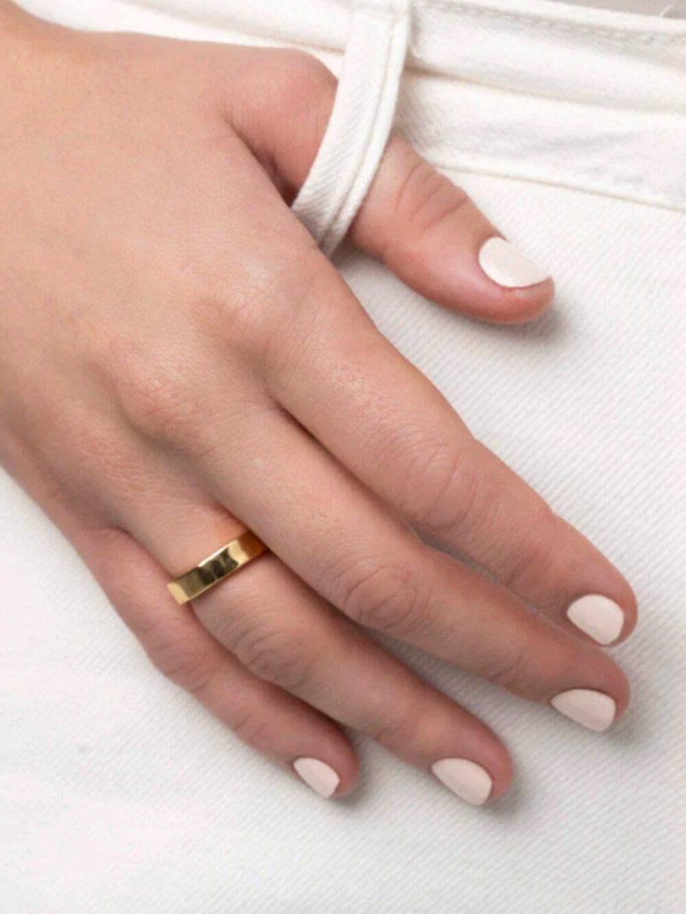 Hammered Stacker 24k Gold Plated Ring NWOT